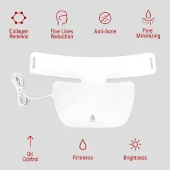 Pursonic LED Light Therapy Neckplate &ndash; Rejuvenate Your Neck & D&eacute;collet&eacute;