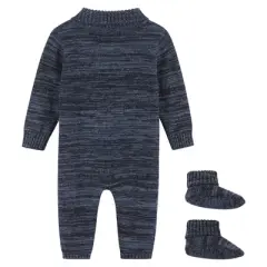 Andy & Evan Boys Sweater Romper W Booties Blue, Size Infant (0 - 12 Months)