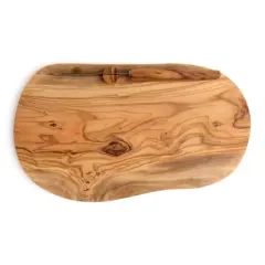 Berard Olive Wood Cheese Board & Knife Set, 13-Inch x 7-Inch