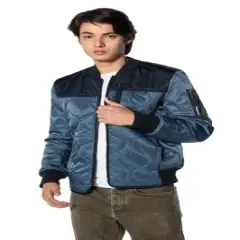 Members Only Men's Oval Quilt Bomber Jacket