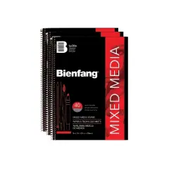 Bienfang Design/Craft Paper 9" x 12" White 40 Sheets/Pad 3 Pads/Pack (PK3-220101) 07454-PK3