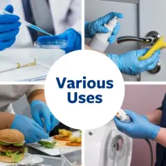 MeasuPro Disposable Nitrile Examination gloves powder Free,