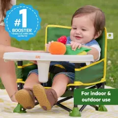 Bright Starts John Deere Pop N' Sit Portable Booster Seat - Green