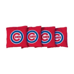 MLB Chicago Cubs Corn-Filled Cornhole Bags Red - 4pk