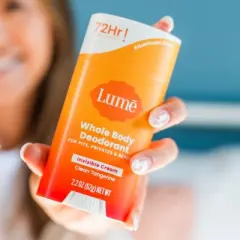 Lume Invisible Cream Deodorant Stick - Citrus & Tangerine Scent - 2.2oz
