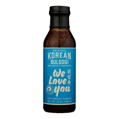 We Love You Original Korean Bulgogi BBQ Sauce & Marinade - Case of 6/15 oz