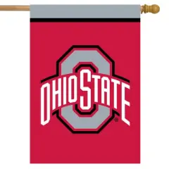 Briarwood Lane Ohio State Buckeyes House Flag NCAA Licensed 28" x 40"