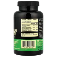 Optimum Nutrition Zinc Magnesium Aspartate, 90 Capsules