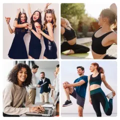 Unique Bargains Polyester During Exercising Workout Waist Sweat Band Tummy Tuck Belt 1 Pc