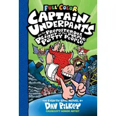 Captain Underpants and the Preposterous Plight of the Purple Potty People: (Captain Underpants #8) (Color Edition) - by  Dav Pilkey (Hardcover)
