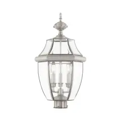 Livex Lighting Monterey 3 - Light Lantern in  Brushed Nickel