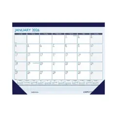 2026 House of Doolittle Contempo 22" x 17" Monthly Desk Pad Calendar Blue (151-26)