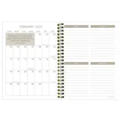 TF Publishing 2024 Weekly/Monthly Planner 8"x6.5" Stone & Marble
