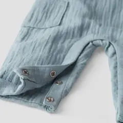 little Planet By Carter's Baby Creek Gauze Overalls - Blue 