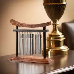 Woodstock Wind Chimes Signature Collection, Woodstock Tranquility Table Chime,  9'' Desk  Chime