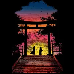 Junior's Design By Humans As the Sun is Rise, The Battle Begin By Bacht T-Shirt