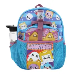 LankyBox 3-Piece Toddler Backpack & Lunchbox Set With Water Bottle