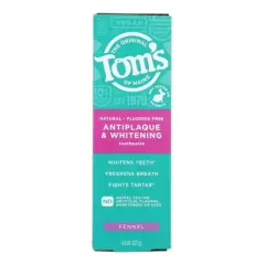 Tom's Of Maine Anitplaque and Whitening Toothpaste Fennel - Case of 6/4.5 oz