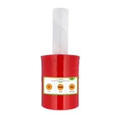 PSBM 12 Rolls 5" x 1000 Ft. Opaque Red Mini Extended Core Pallet Stretch Wrap 80 Ga