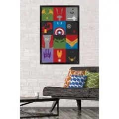 Avengers - Minimalist Grid Framed Poster Trends International