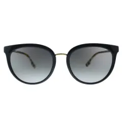 Burberry Willow BE 4316 385311 Womens Round Sunglasses Black 54mm