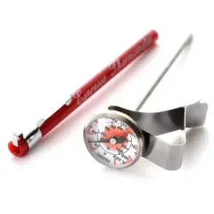Norpro Espresso Thermometer with Built-In Clip & Storage Sleeve