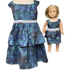 Doll Clothes Superstore Size 7 Matching Girl And Doll Party Dress