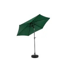 Cesicia 9FT Brown Outdoor Patio Umbrella with Push Button Tilt and Crank backyard, poolside and beach (Base Not Included)