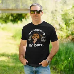Men's Lion King Scar Surrounded by Idiots T-Shirt