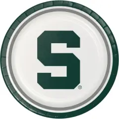Michigan State 9" Paper Party Plate and Napkins Kit 16ct