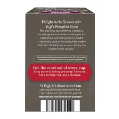 Yogi Pumpkin Spice Tea Bags - 16ct