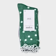 Women's Lettuce Edge Polka Dot 2pk Crew Socks - Auden&trade; 4-10