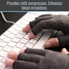 Arthritis Compression Gloves for Pain Relief, Reduces Swelling & Stiffness, FSA & HSA Eligible, Fits Men & Women, Joint Pain Relief, Medium