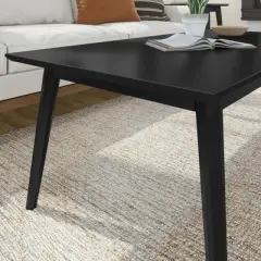 Plank+Beam Solid Wood 48" Mid Century Modern Coffee Tables for Living Room