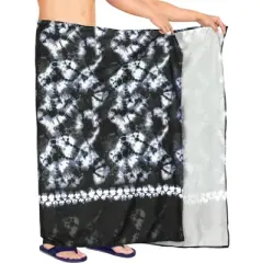 HAPPY BAY Men's Sarong Bath Swim Pareo Wrap One Size Moonlight Tie Dye