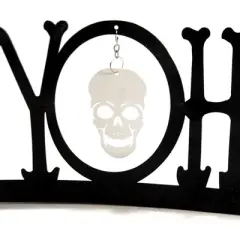 C & F 6.25 In Happy Halloween Centerpiece Halloween Seasonal Tabletop , Lightweight Halloween Decor Tabletop Decor (1PC)