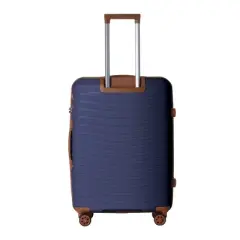 MAYEERTY 3-Piece Luggage Sets, Suitcase with Wheels, Hardside Suitcase with Spinner Wheels and Scratch-Resistant Surface, Navy Blue - 20", 24", 28"