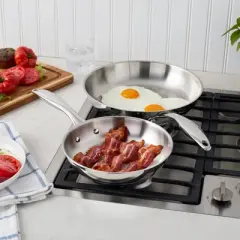 Henckels Aragon 2-pc Stainless Steel Fry Pan Set