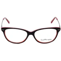 Ernest Hemingway H4644 51mm Women's Acetate Cateye Designer Eyeglasses OR Blue Light Filter OR Reading Glasses in Black Red