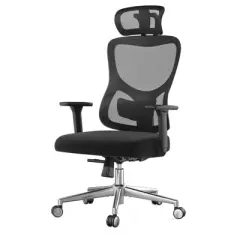 GlasFlength Task and Office Chairs with Support Armrest，Ergonomic, Adjustable，Computer Chair and Gaming Chair, Black, 28.1"*18.1"*48"
