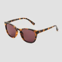Women's Tortoise Shell Print Square Key Hole Sunglasses - Universal Thread&trade; Brown