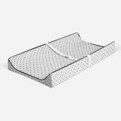 Bacati - Plus Quilted Muslin Changing Pad Cover Black