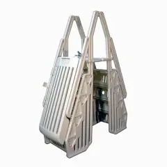 Vinyl Works In Step 48-56" Above Ground Swimming Pool Ladder, Taupe (2 Pack)