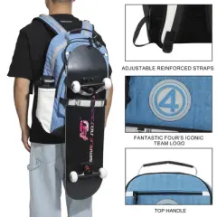 Fantastic Four Team Logo 17.5" Blue Adult Backpack