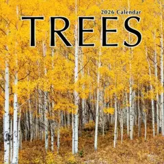 TF Publishing 13.5"x14.5" 2026 Trees Wall Calendar
