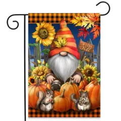 Briarwood Lane Garden Flag 12x18 For Outdoor Gnome and Pumpkins Garden Flag Flags For Outside