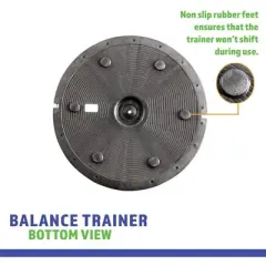 Bintiva Balance Trainer &ndash; Professional-Grade Stability & Core Conditioning Tool with Accessories for Home & Clinical Use, 23" Diameter, Black