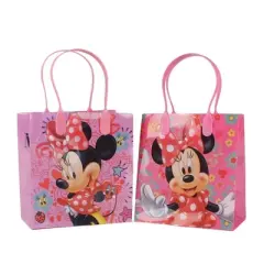 Disney Minnie Mouse 12 Pcs Party Goodie Gift Bags - 6" Small