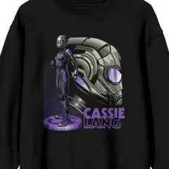 Ant-Man And The Wasp Quantumania Cassie Ant-Man Suit & Helmet Crew Neck Long Sleeve Black Adult Tee
