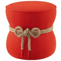 Beat Nautical Rope Upholstered Fabric Ottoman - Modway